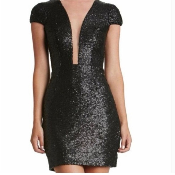 Dress the Population Dresses & Skirts - Dress the Population Kylie Black Sequin Mini Dress